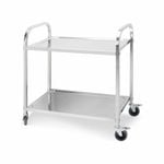 SOGA 2 Tier 95x50x95cm Stainless Steel Kitchen Trolley