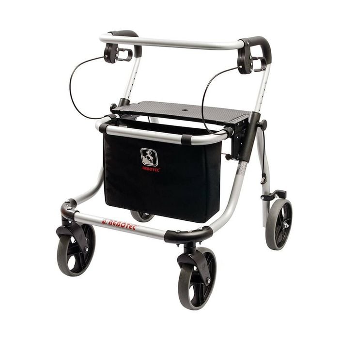 Euro Rollator Walker - Lightweight & Adjustable Mobility Aid With Large Wheels - Small