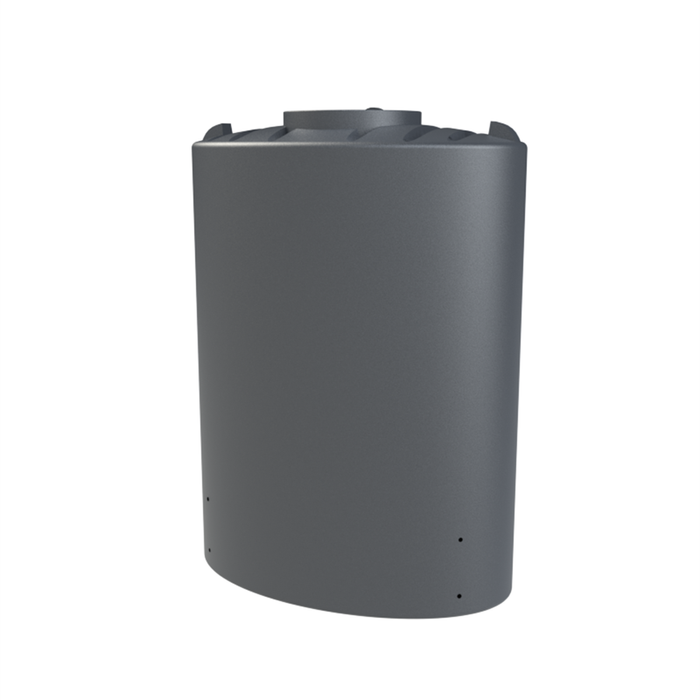 Melro Tanks 2000L Metal Grey Slimline Poly Water Tank