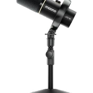 MAONO PD200W Hybrid Podcasting Wireless Microphone (Desktop Stand)