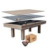 TOPONE Ayesha 3-IN-1 Pool Table/Billiard Table/Table Tennis Table/Dinning Table 7FT/8FT - 7FT TABLE