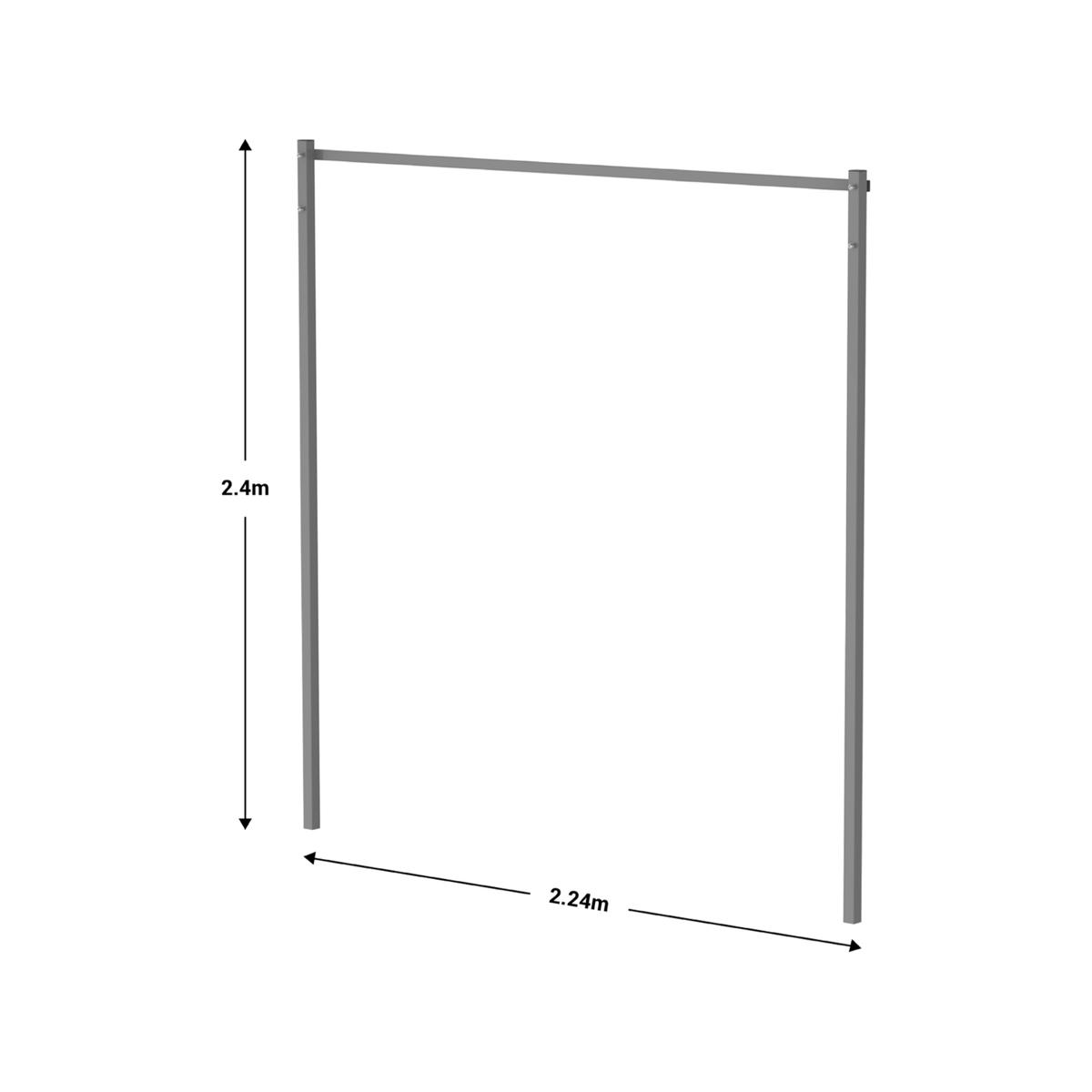 Hills Folding Post Kit - Woodland Grey (New 2.4m Height) - Bunnings ...