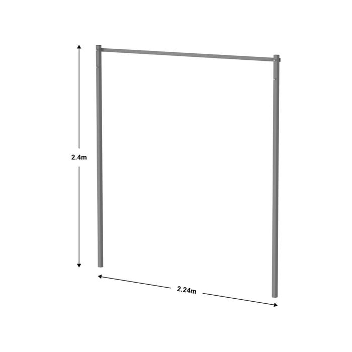 Hills Folding Post Kit - Woodland Grey (New 2.4m Height)