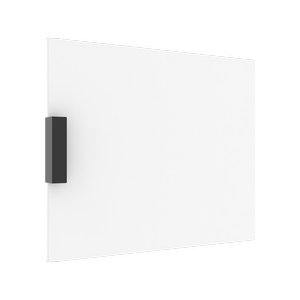 Lugna 768 x 600 x 16mm White Right Hand Door - White 600mm