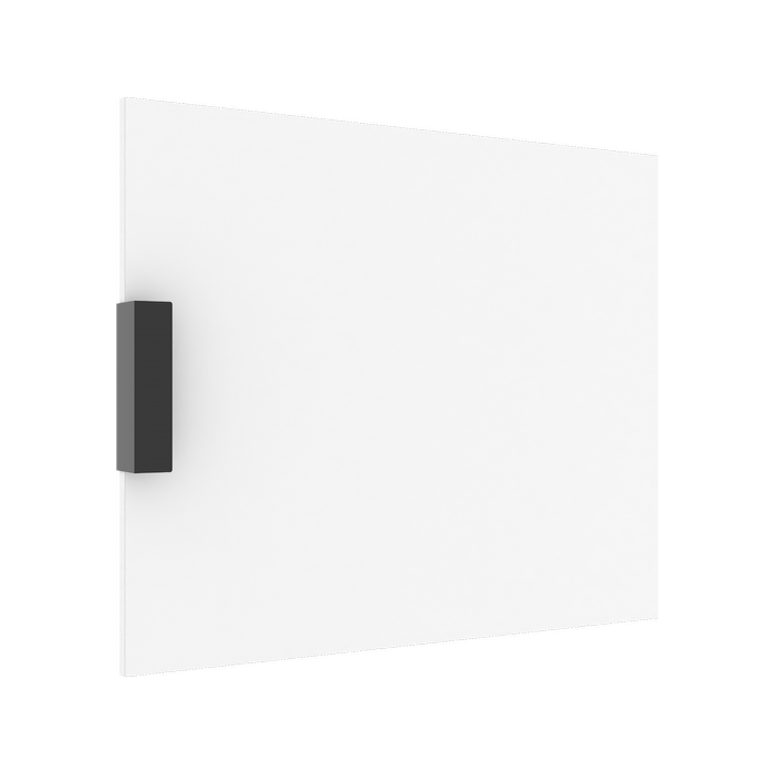 Lugna 768 x 600 x 16mm White Right Hand Door - White 600mm