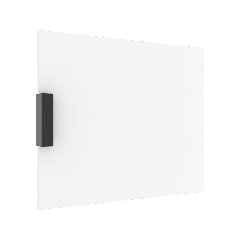 Lugna 768 x 600 x 16mm White Right Hand Door - White 600mm