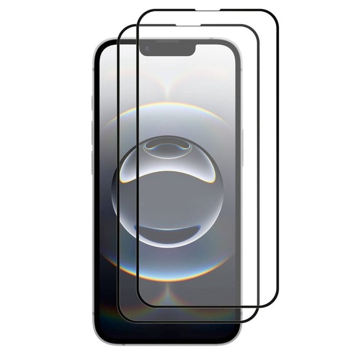 2 Pack MEZON iPhone 16e (6.1") Full Cover Tempered Glass Screen Protectors