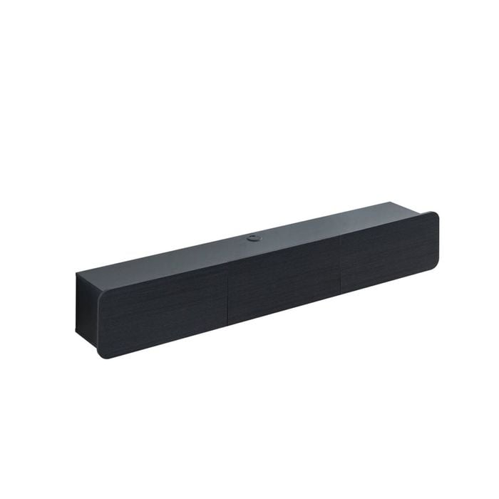Design Square Elara Wall-Mounted TV Stand Entertainment Unit 180cm 3-Doors Black