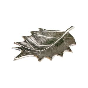 Ssh Collection Oak Small 31cm Long Decorative Leaf - Nickel