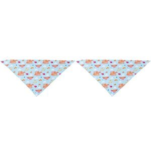 The Stubby Club Wonder Woman Themed Dog Bandana Small 2 Pack