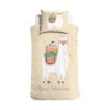 Little Monster Alex The Alpaca Kids Cotton Quilt Cover Set - Single Bed Size