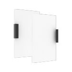 Lugna 512 x 600 x 16mm White Double Doors - White 600mm