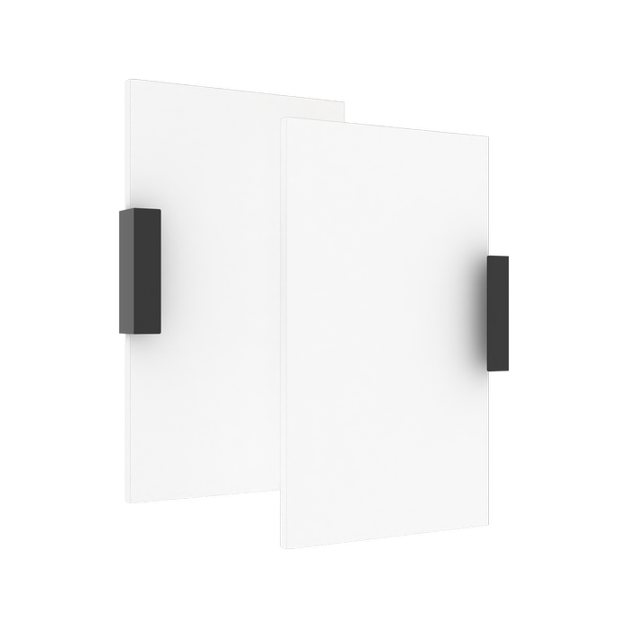 Lugna 512 x 600 x 16mm White Double Doors - White 600mm