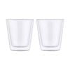 2pc Maxwell & Williams Blend Double Wall Conical 200ml Glass Cup Set - Clear