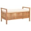 vidaXL Storage Bench 93x49x49cm Entryway Hall Seat
