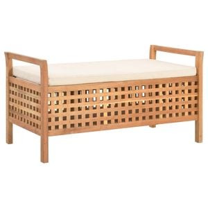 vidaXL Storage Bench 93x49x49cm Entryway Hall Seat