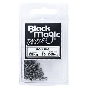 Black Magic Rolling Fishing Swivel Economy Pack 23kg (28kg Breaking Strain)