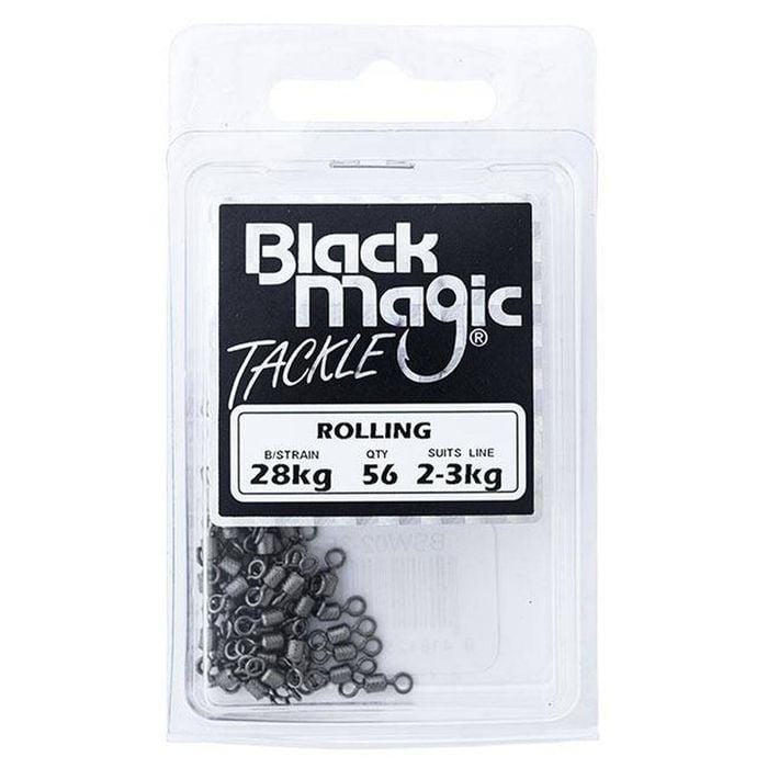 Black Magic Rolling Fishing Swivel Economy Pack 23kg (28kg Breaking Strain)