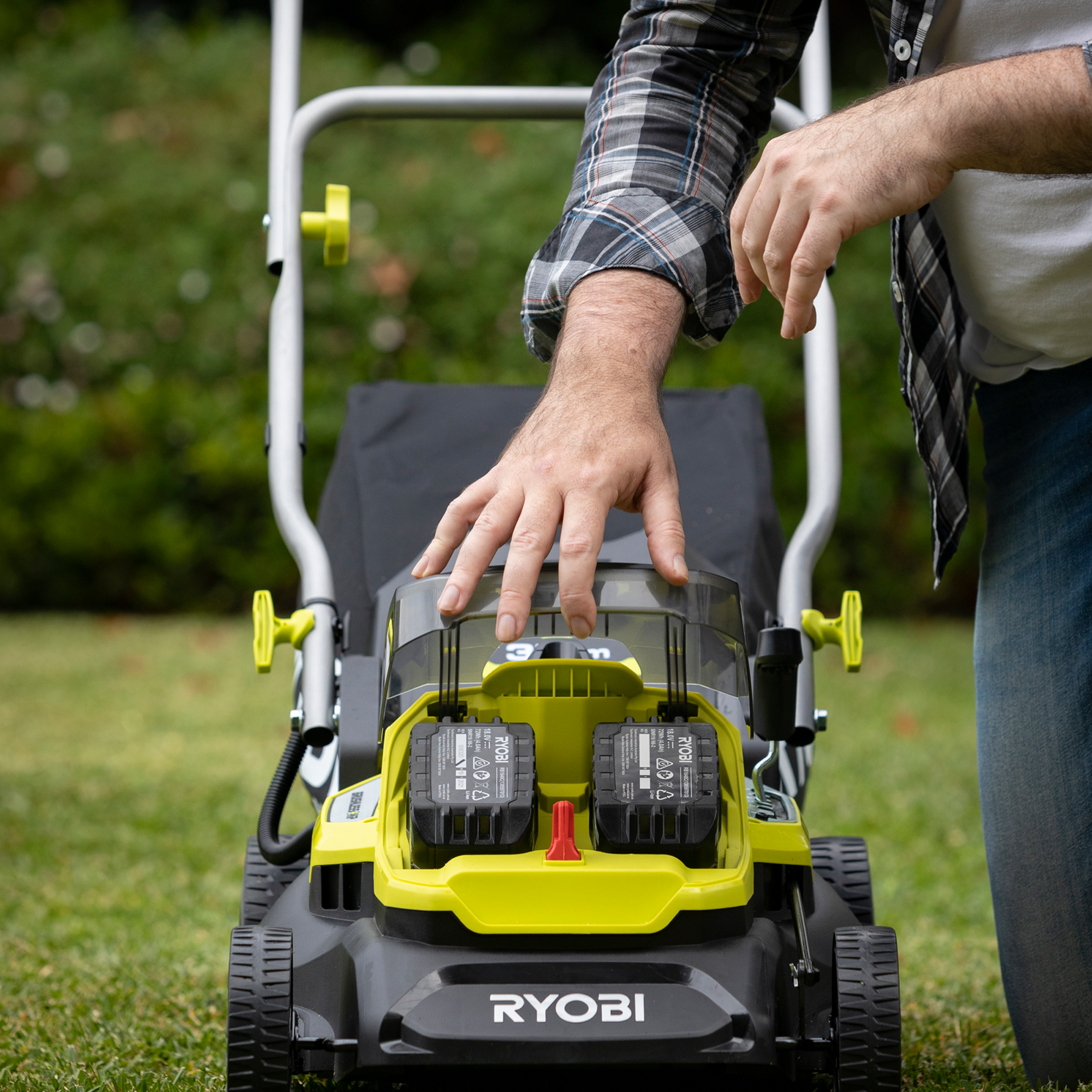 Ryobi 18 lawn mower sale
