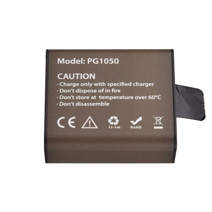 1050mAH Li-ion Extra Battery Rechargeable Long Life 3.7V Sports Action Camera 4K PG1050