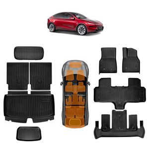Floor Mats Boot Liners for Tesla Model Y L 6-Seat 2026-Onwards Front Toolbox Cargo Car Cover
