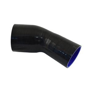 Takashi Black Silicone Hose 45 Degree Reducing Elbow 3.5" To 3" (89-76mm)