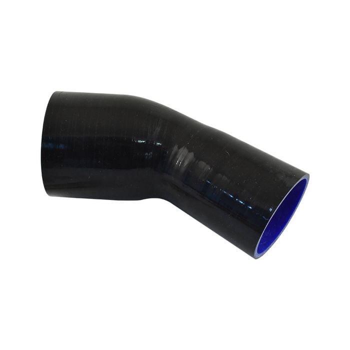 Takashi Black Silicone Hose 45 Degree Reducing Elbow 3.5" To 3" (89-76mm)