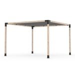 Toja 3.66 x 3.66m Grid Pergola Kit W/Sail