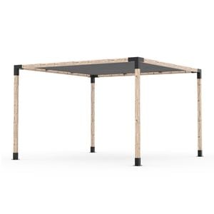 Toja 3.66 x 3.66m Grid Pergola Kit W/Sail