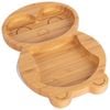 Tiny Dining Bamboo Penguin Baby Feeding Plate with Suction Cup