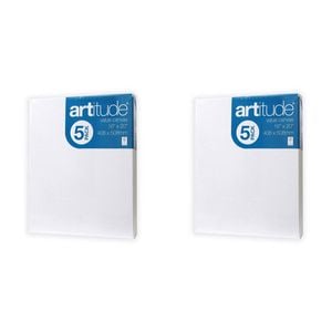 2x 5pc Artitude Stretched Canvas 16x20" Art/craft Accessory Oil/acrylic Painting