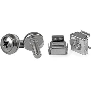 Startech.com 50 Pkg M5 Mounting Screws And Cage Nuts For Server Rack Cabinet - Cage Nut, Rack Screw