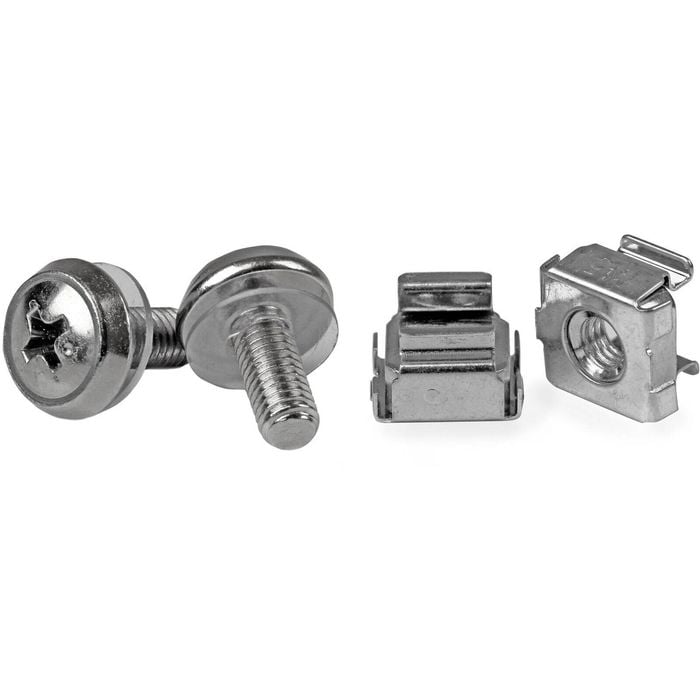 Startech.com 50 Pkg M5 Mounting Screws And Cage Nuts For Server Rack Cabinet - Cage Nut, Rack Screw