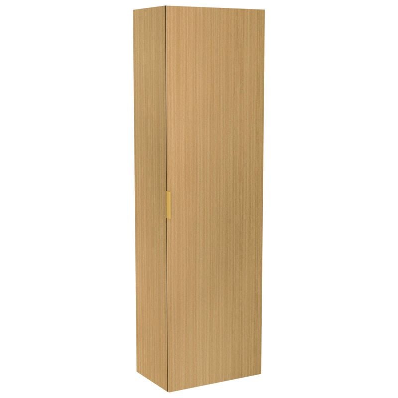 Lugna 2048 x 600 x 380mm Sand 3 Shelf 3 Drawers Right Hinged Door Storage Cabinet