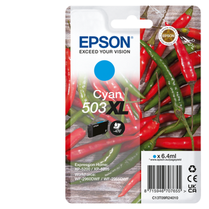 Epson 503xl Cyan Ink Cart C13t09r292