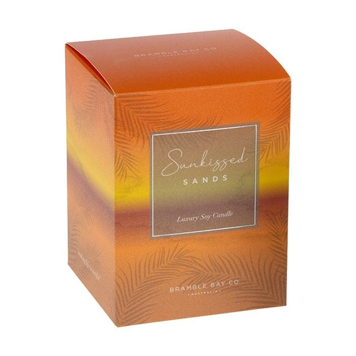 Bramble Bay Ocean Sunkissed Sands Soy Candle W/ Decorations Home Fragrance 300g