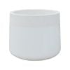 Northcote Pottery 42 x 36cm White Terrazzo Precinct Lite Maxim Drum Planter