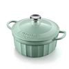 Buydeem Enamel Cast Iron Pot Lock Water Preservating 2.9l Light Green Cp552