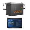 Voltx 12v 200ah Lifepo4 Lithium Battery + 1216wh Battery, Dual System, Home Backup & Off-grid Power Solution