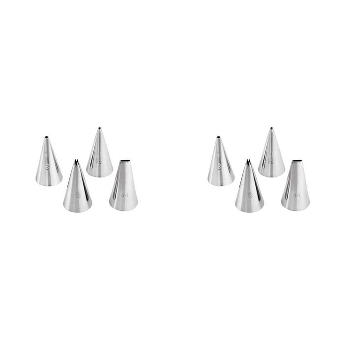 2 x 4pc Wiltshire Cake Decorating Writing Piping Tip Nozzles