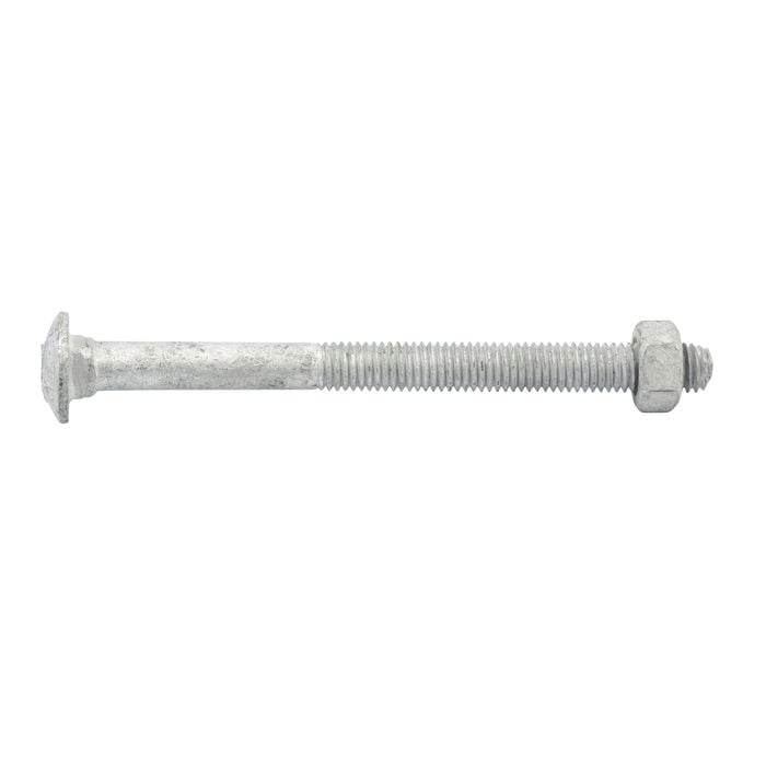 Zenith M8 x 75mm Hot Dipped Galvanised Cup Head Bolt And Nut