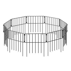 Mountview 10 Pack Steel Garden Border Fence