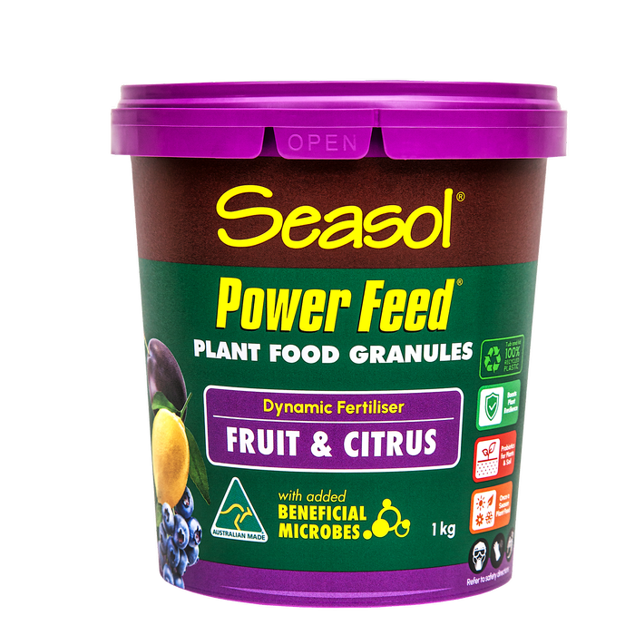 Seasol 1kg Tub Power Feed Plant Food Granules for Fruit and Citrus