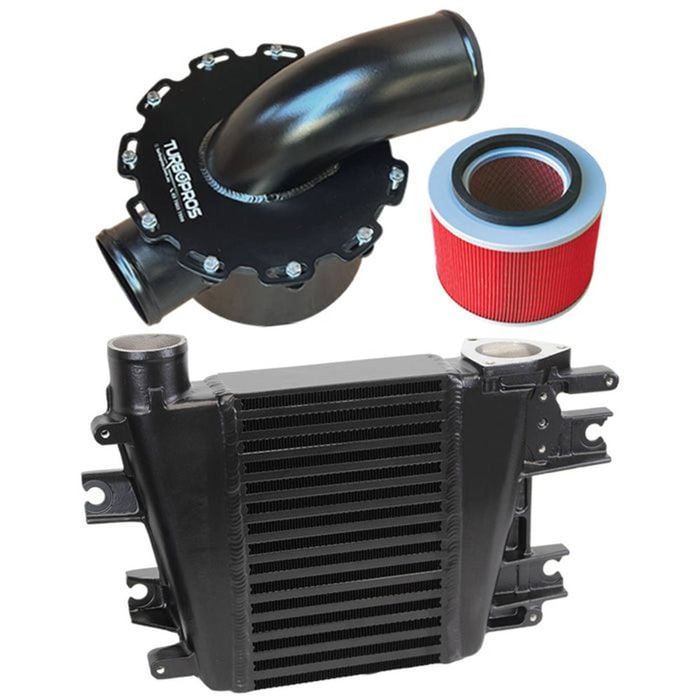 Upgrade Aluminium Intercooler And Air Box For Nissan Patrol Zd30 3.0l Direct Injection 2000-2007