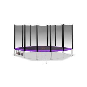 Kahuna Blizzard 16ft Trampoline Round Outdoor Mat Net Pad - Purple