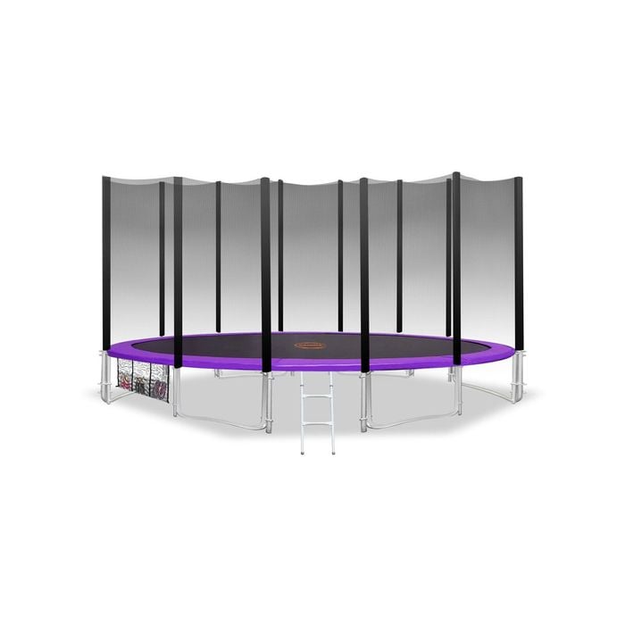 Kahuna Blizzard 16ft Trampoline Round Outdoor Mat Net Pad - Purple