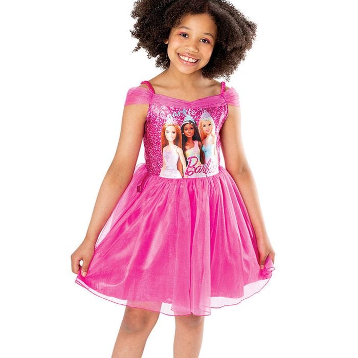 Barbie And Friends Girls Pink Costume Dress - 4-6