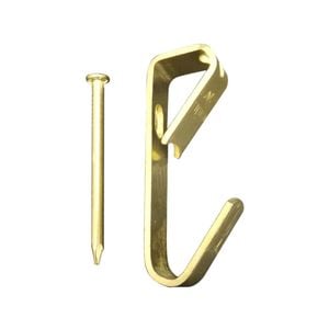 Everhang 30kg Brass Plated Heavy-Duty  Picture Hanging Angle Drive - 25 Pack