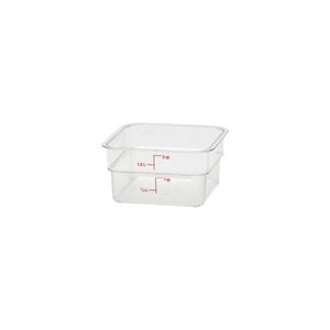 Cambro CamSquare Storage Container Polycarbonate Clear 185x185x100mm / 1.9Lt
