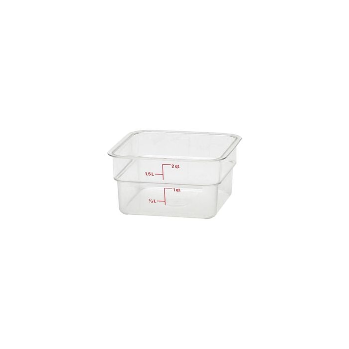 Cambro CamSquare Storage Container Polycarbonate Clear 185x185x100mm / 1.9Lt